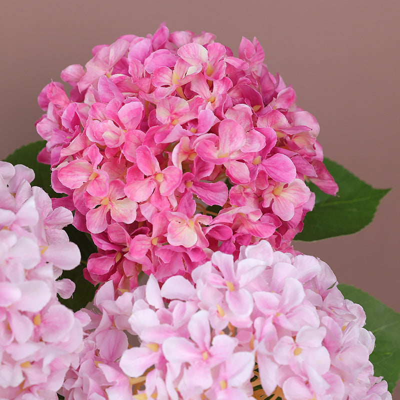 Deep Pink Premium Imported Hydrangea Artificial Flower Stem – 66cm European Grade