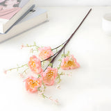 Pink Azalea Artificial Flower Stem – 63cm (25 Inch) with 5 Realistic Blooms