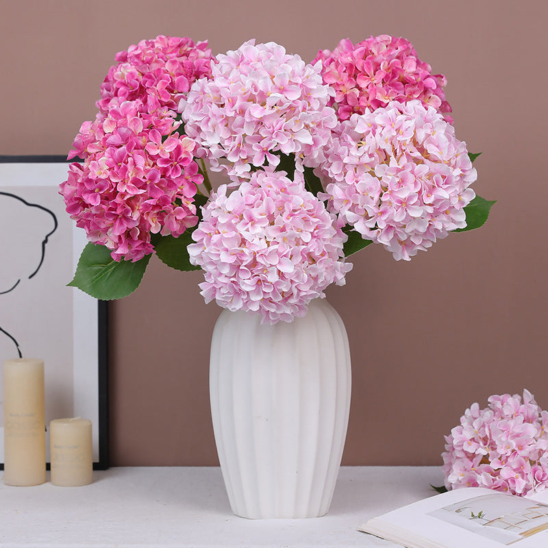 Deep Pink Premium Imported Hydrangea Artificial Flower Stem – 66cm European Grade