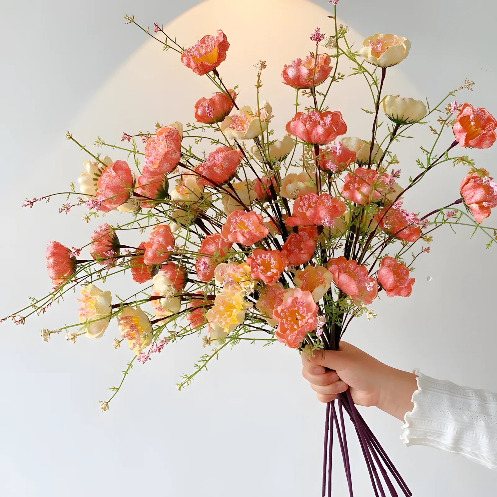Pink Azalea Artificial Flower Stem – 63cm (25 Inch) with 5 Realistic Blooms