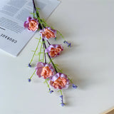 Purple Azalea Artificial Flower Stem – 63cm (25 Inch) with 5 Realistic Blooms