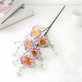 Purple Azalea Artificial Flower Stem – 63cm (25 Inch) with 5 Realistic Blooms
