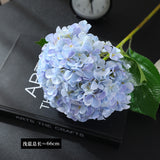 Light Blue Premium Imported Hydrangea Artificial Flower Stem – 66cm European Grade