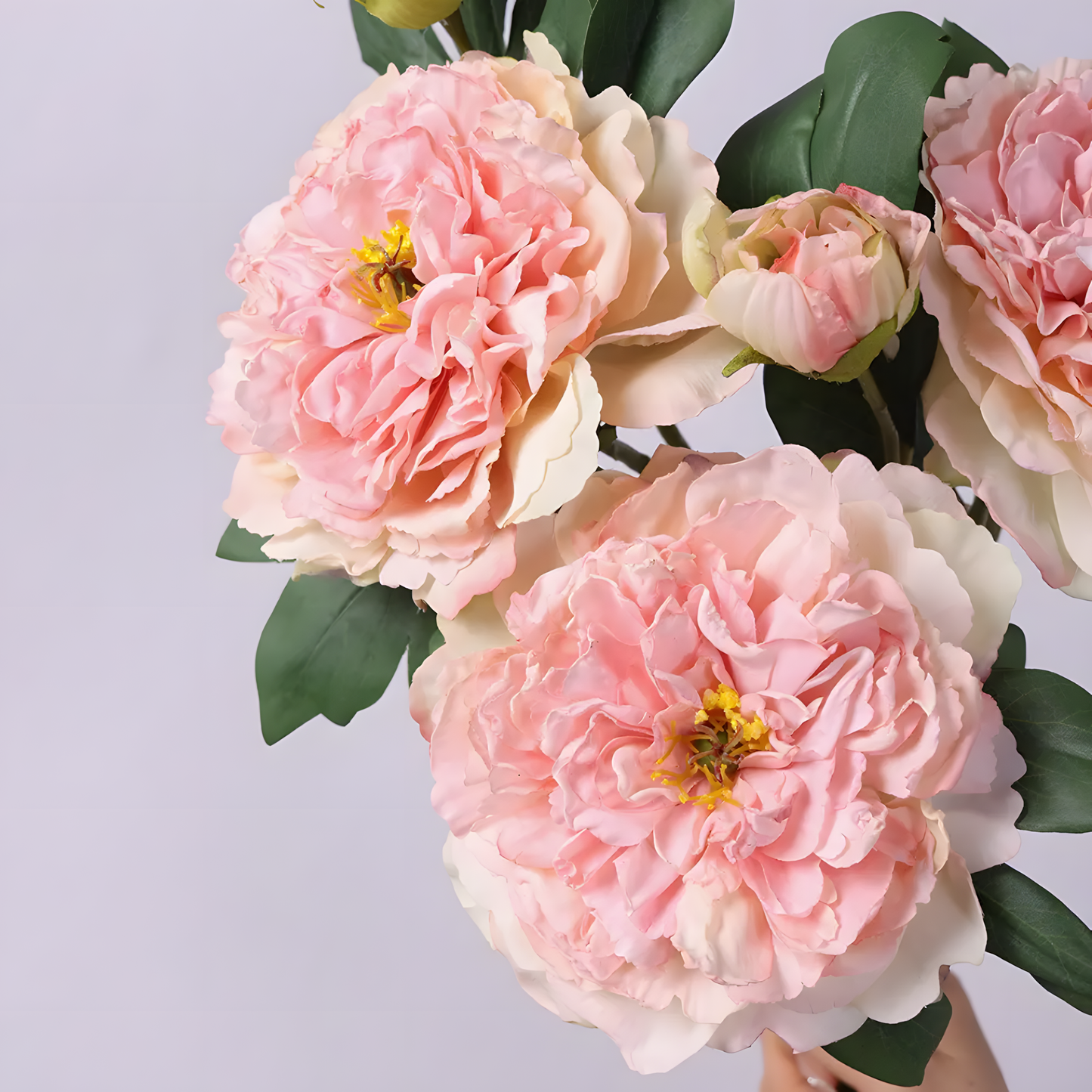 Pink Retro Peony Artificial Flower Stem – 50cm Elegant Decorative Flower