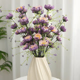 Purple Azalea Artificial Flower Stem – 63cm (25 Inch) with 5 Realistic Blooms
