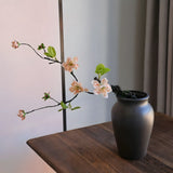 Peach Spring Branch Artificial Flower Stem – 65cm (25 Inch) with 5 Blooms