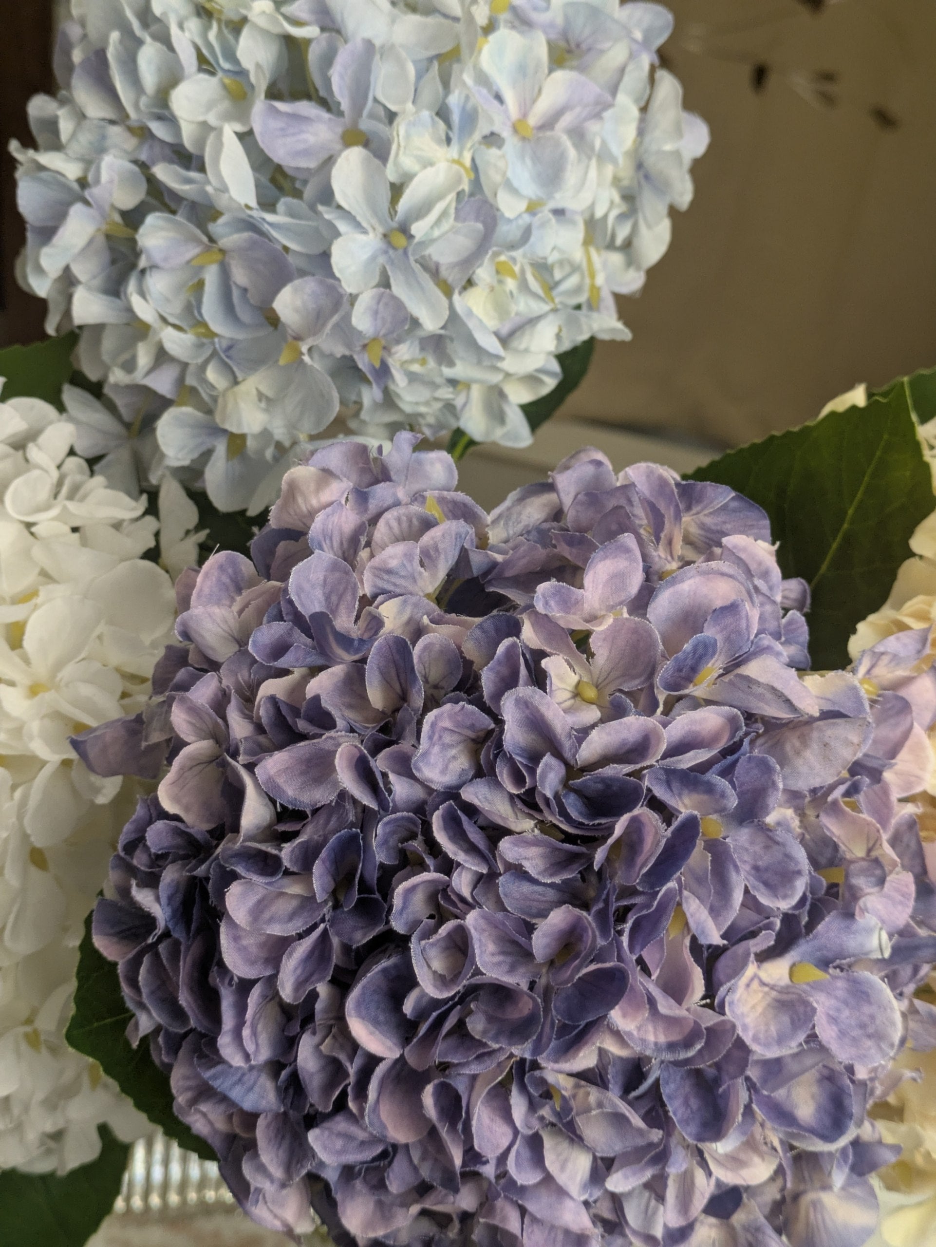 Purple Premium Imported Hydrangea Artificial Flower Stem – 66cm European Grade
