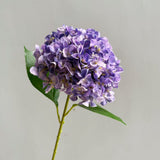 Purple Premium Imported Hydrangea Artificial Flower Stem – 66cm European Grade