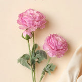 Light Pink Nordic Rose Artificial Flower Stem – 21 Inch Triple Bloom
