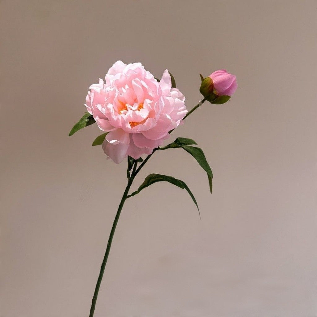 Pink Butterfly Peony Artificial Flower Stem – 65cm Elegant Decorative Flower