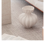 Dune Wave Ceramic Vase – Japandi Minimalist Imported Decorative Vase